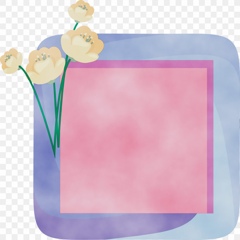 Picture Frame, PNG, 2998x3000px, Flower Photo Frame, Film Frame, Flower, Flower Frame, Paint Download Free