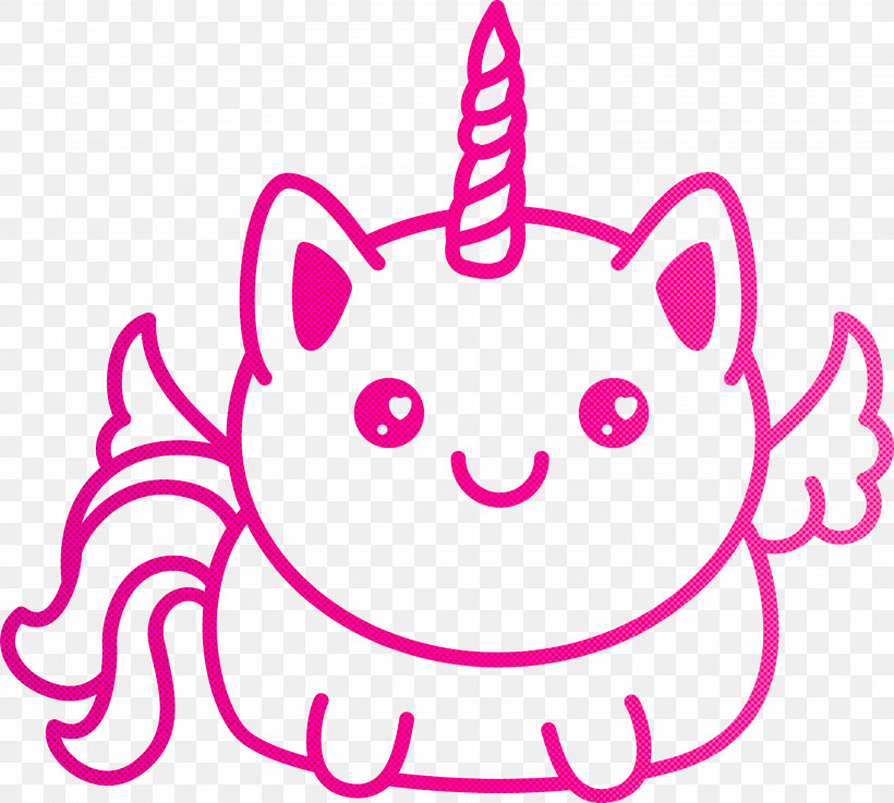 Pink Head Violet Line Purple, PNG, 3000x2698px, Cute Unicorn, Cartoon Unicorn, Circle, Head, Line Download Free