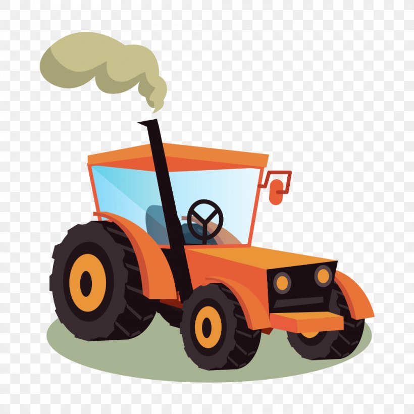 Tractor Agricultural Machinery Agriculture Icon, PNG, 1000x1000px, Tractor, Agricultural Machinery, Agriculture, Automotive Design, Car Download Free