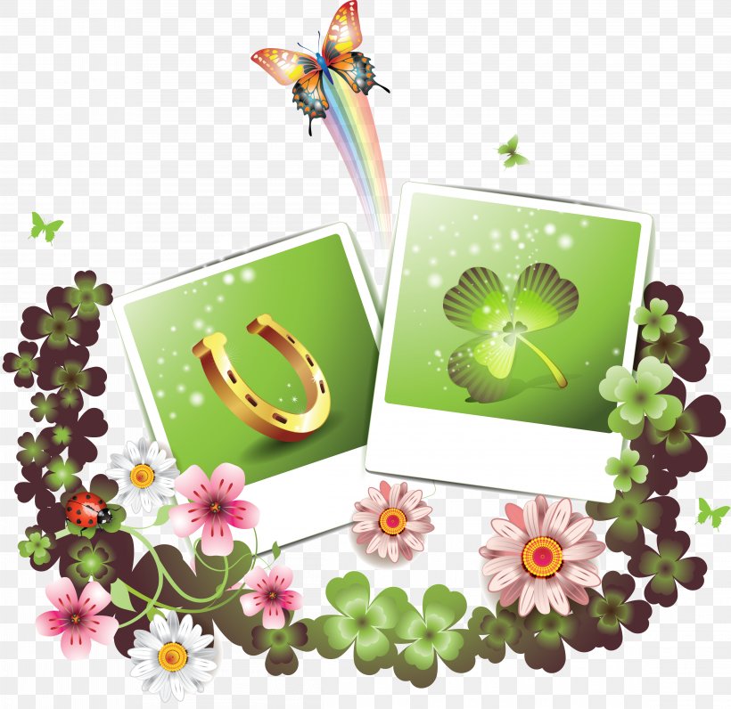 Clip Art, PNG, 4612x4479px, Clover, Butterfly, Flora, Flower, Illustrator Download Free