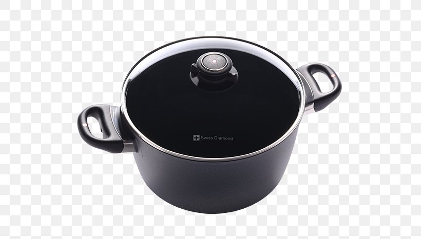 Cookware Non-stick Surface Swiss Diamond International Stock Pots Frying Pan, PNG, 750x466px, Cookware, Cooking, Cookware And Bakeware, Food, Frying Download Free