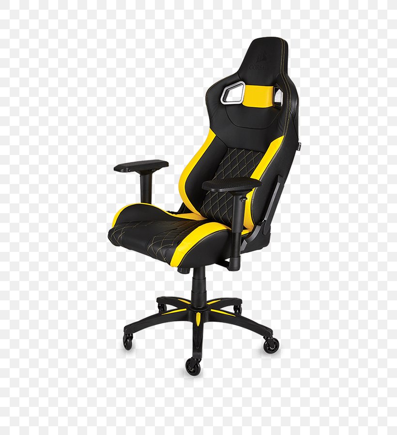 Corsair Components Gaming Chair Video Game PC Game Gaming Computer, PNG, 500x898px, Corsair Components, Black, Chair, Comfort, Computer Download Free