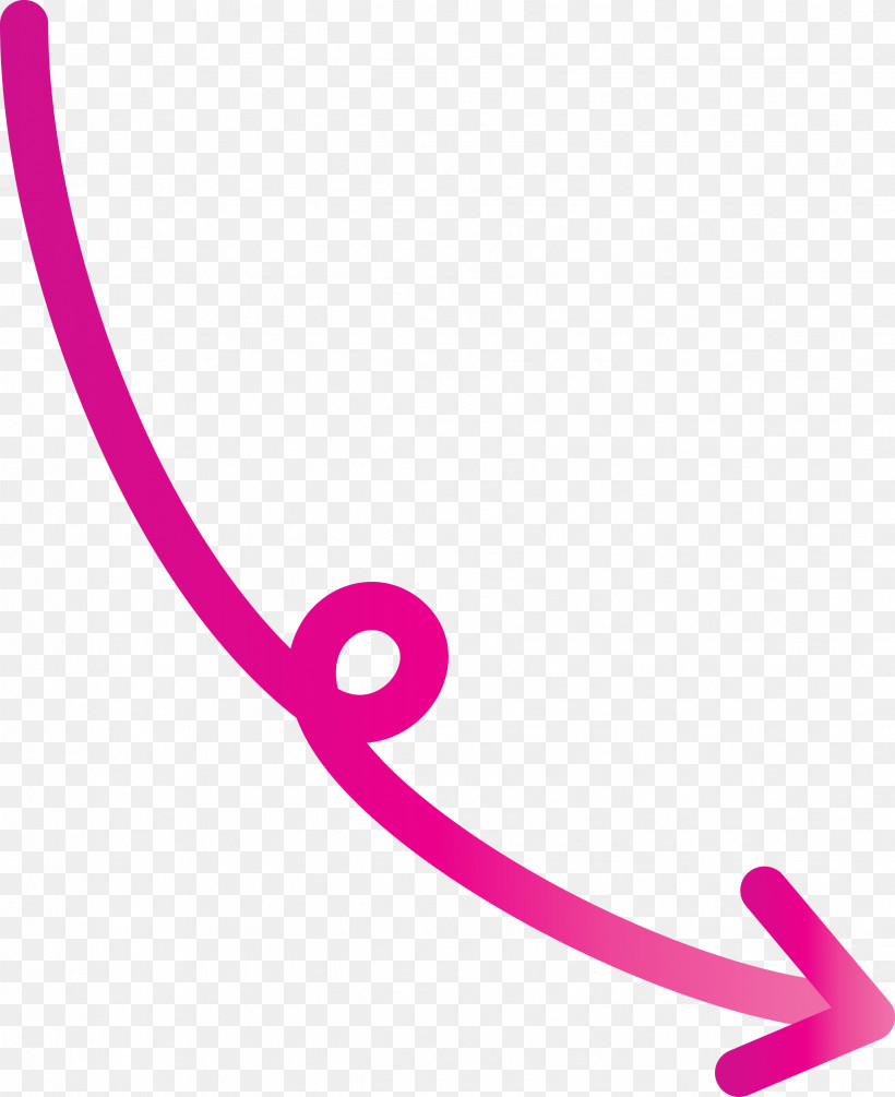 Curved Arrow, PNG, 2446x3000px, Curved Arrow, Line, Magenta, Pink, Violet Download Free