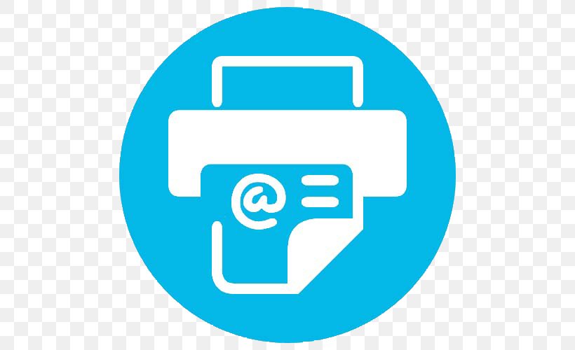 Internet Fax Email, PNG, 500x500px, Fax, Area, Blue, Brand, Communication Download Free