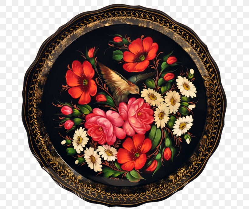 Russia Zhostovo Painting Folk Art, PNG, 699x690px, Russia, Art, Cut Flowers, Dishware, Floral Design Download Free