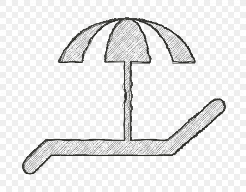 Deck Icon Spa And Relax Icon Deck Chair And Umbrella For The Sun Icon, PNG, 1246x974px, Spa And Relax Icon, Black, Black And White, Chemical Symbol, Line Download Free