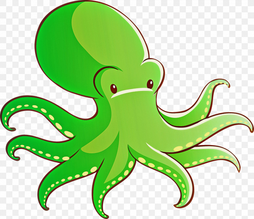 Green Octopus Giant Pacific Octopus Octopus, PNG, 3000x2601px, Watercolor Octopus, Giant Pacific Octopus, Green, Octopus Download Free