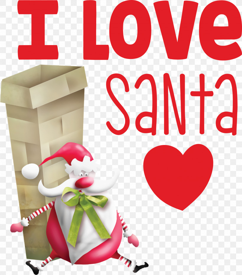 I Love Santa Santa Christmas, PNG, 2636x3000px, I Love Santa, Christmas, Christmas Day, Christmas Gift, Christmas Ornament Download Free