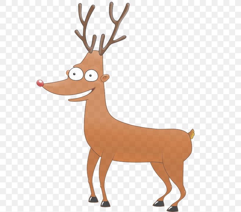 Reindeer, PNG, 574x721px, Reindeer, Antler, Cartoon, Deer, Elk Download Free