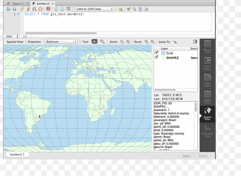 Map MySQL Workbench Spatial Database View, PNG, 800x599px, Map, Area, Data, Data Type, Geographic Information System Download Free