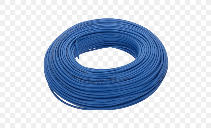 Electrical Cable Electrical Wires & Cable Electricity Blue, PNG, 500x500px, Electrical Cable, Blue, Breadboard, Cable, Copper Conductor Download Free