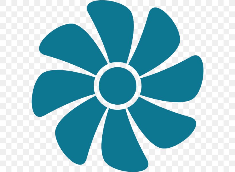 Vector Graphics Ventilation Symbol Illustration Fan, PNG, 600x600px, Ventilation, Aqua, Duct, Fan, Flower Download Free