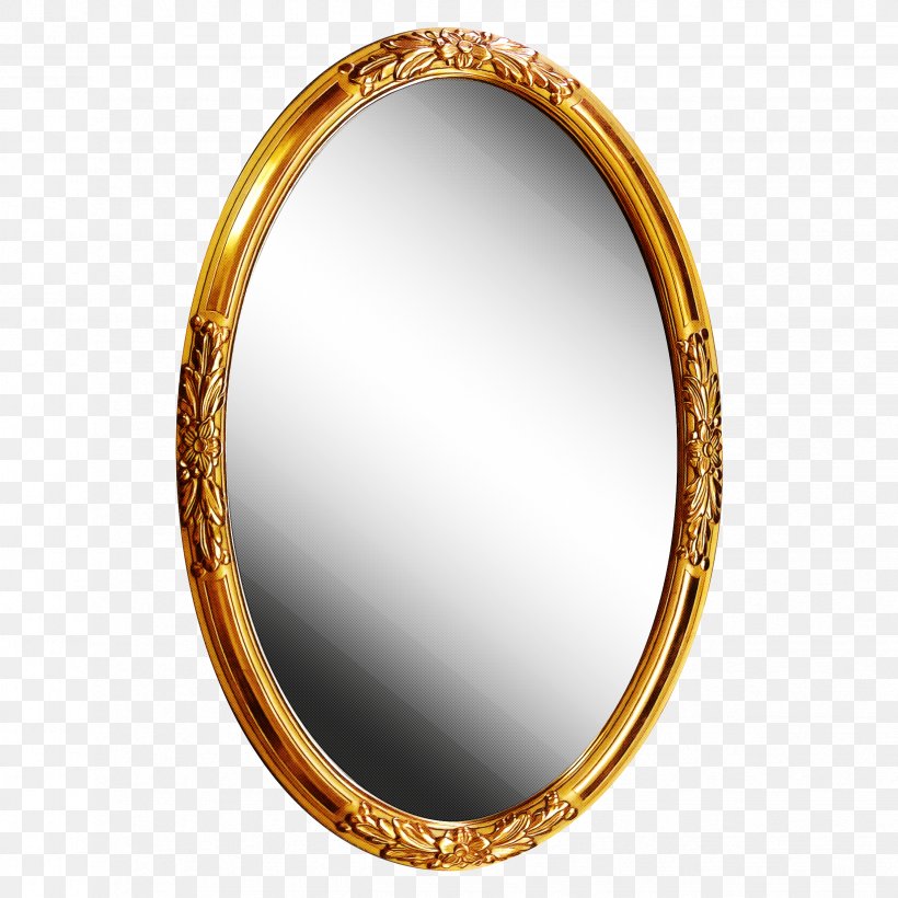 Oval Mirror Oval Mirror Picture Frames Gold, PNG, 2448x2449px, Oval, Bangle, Drawing, Gold, Jewellery Download Free