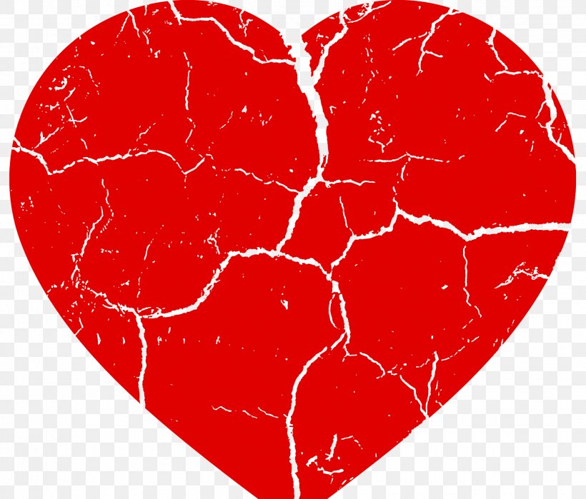 Broken Red Heart, PNG, 1940x1655px, Watercolor, Cartoon, Flower, Frame, Heart Download Free