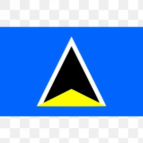 Festival Flag - Flag Of Saint Lucia Post Cards PNG