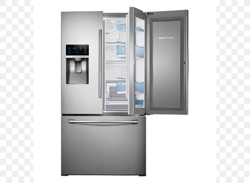 Samsung RF23HTEDBSR American ShowCase Fridge-Freezer Refrigerator Samsung Food ShowCase RH77H90507H, PNG, 800x600px, Refrigerator, Door, Energy Star, Freezers, Home Appliance Download Free