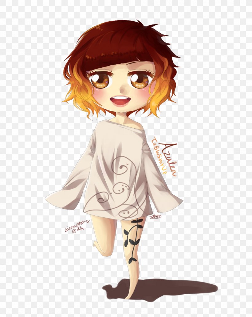 Brown Hair Cartoon Doll, PNG, 949x1193px, Watercolor, Cartoon, Flower, Frame, Heart Download Free