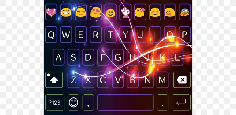Computer Keyboard Color Galaxy Android Emoji, PNG, 1024x500px, Computer Keyboard, Android, Android Kitkat, Display Device, Electronics Download Free