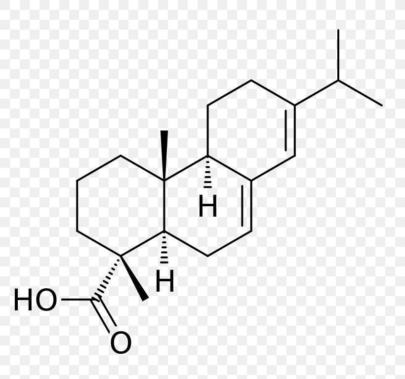Abietic Acid Resin Acid Rosin, PNG, 779x768px, Abietic Acid, Acid, Area, Black And White, Boswellic Acid Download Free