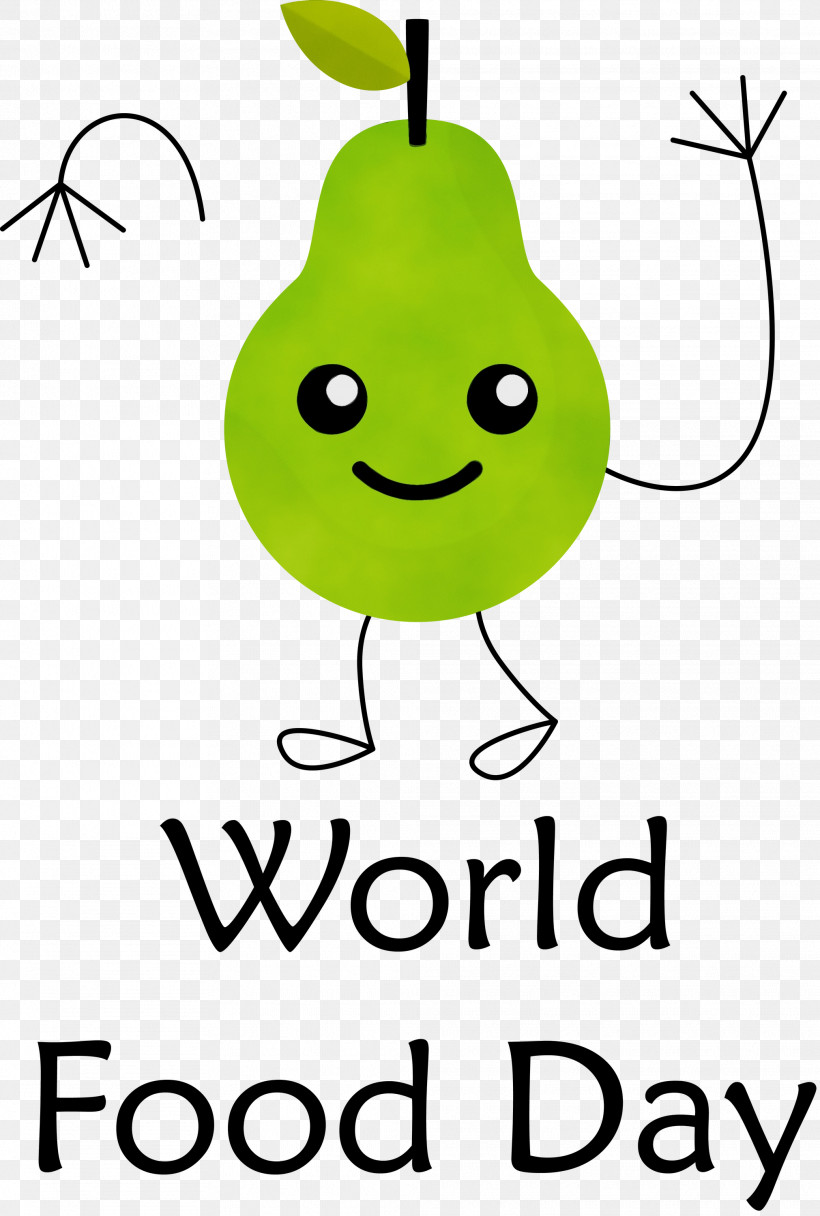 Leaf Plant Stem Cartoon Green Smiley, PNG, 2022x3000px, World Food Day, Biology, Cartoon, Fruit, Green Download Free