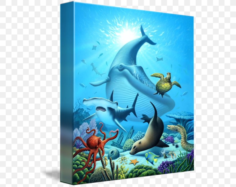 Marine Life Ocean Deep Sea Painting, PNG, 543x650px, Marine Life, Animal, Aqua, Deep Sea, Deep Sea Creature Download Free