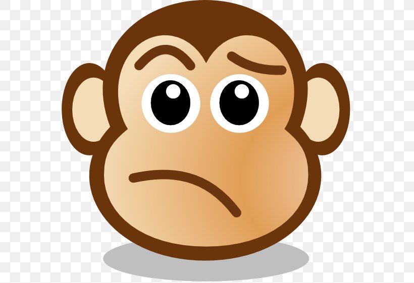 Monkey Primate Clip Art, PNG, 600x561px, Monkey, Cuteness, Document, Drawing, Face Download Free