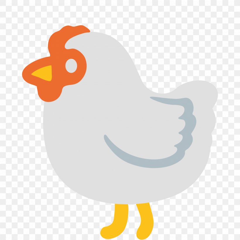 Chicken As Food Rooster Emoji, PNG, 2000x2000px, Chicken, Art Emoji, Beak, Bird, Chicken As Food Download Free