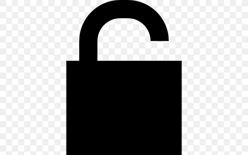 Padlock Silhouette Symbol, PNG, 512x512px, Padlock, Black And White, Brand, Chain, Hardware Accessory Download Free