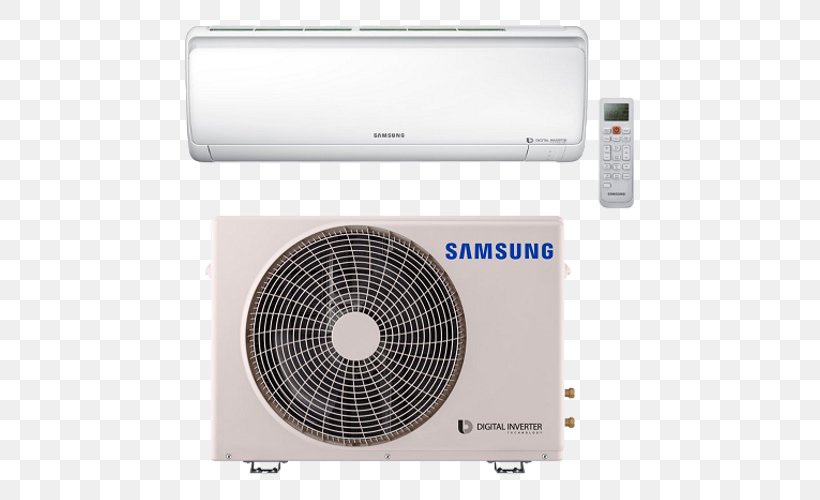 Air Conditioner Sistema Split British Thermal Unit Samsung Сплит-система, PNG, 500x500px, Air Conditioner, Air Conditioning, British Thermal Unit, Business, Electronics Download Free