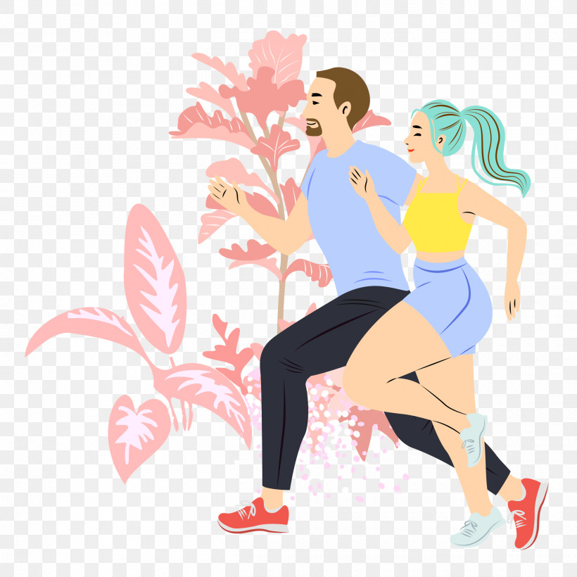 Jogging Running, PNG, 2500x2500px, Jogging, Cartoon, Exercise, Happiness, Human Biology Download Free