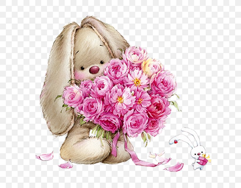 С рождением дочки 19 лет. Медвежонок с цветами. Зайчик с цветочком. Милый зайчик с цветами. Зайчик с букетом цветов.