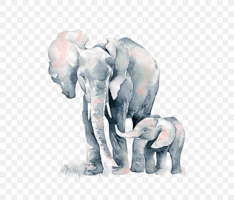 Watercolor Painting African Elephant Drawing, PNG, 564x699px, African Elephant, Art, Asian Elephant, Brush, Color Scheme Download Free
