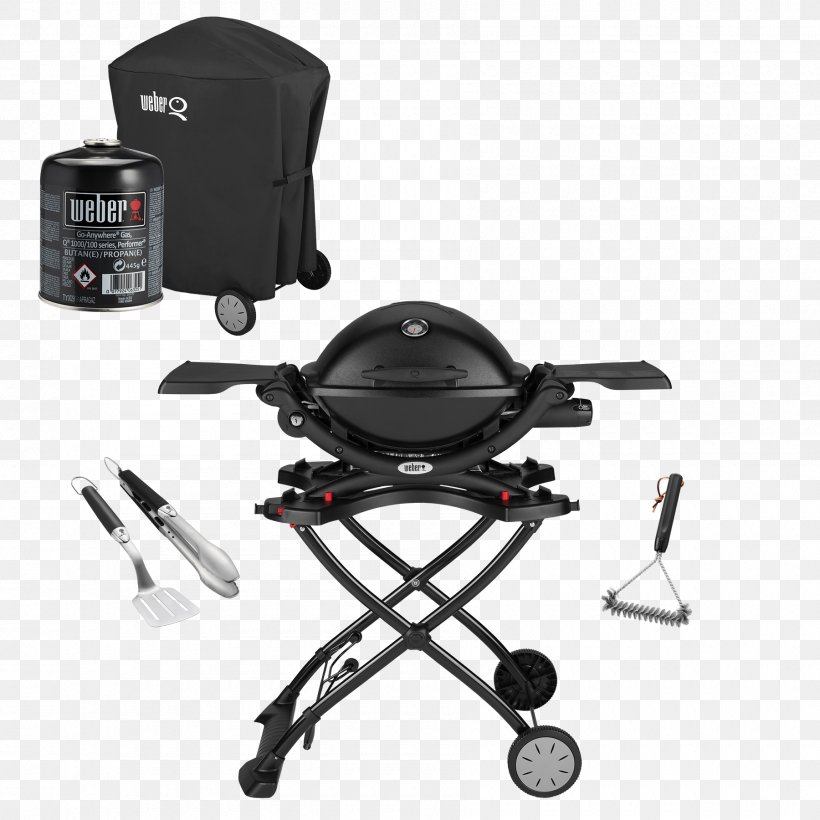 Barbecue Weber Q 1000 Weber-Stephen Products Weber Q 2000, PNG, 1800x1800px, Barbecue, Biolite Portable Grill, Black, Chair, Grilling Download Free