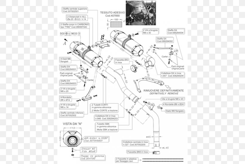 Exhaust System Yamaha Motor Company Scooter Car Yamaha FZ6, PNG, 550x550px, Exhaust System, Area, Auto Part, Black And White, Car Download Free
