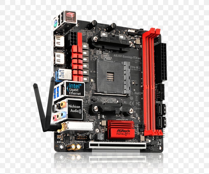 Socket AM4 Fatal1ty X370 Gaming-ITX/ac Mini-ITX Motherboard ASRock, PNG, 1200x1000px, Socket Am4, Advanced Micro Devices, Asrock, Central Processing Unit, Chipset Download Free