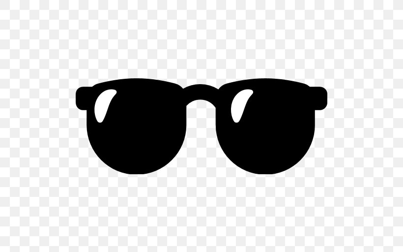 Sunglasses Emoji Eyewear Text Messaging, PNG, 512x512px, Sunglasses, Black, Black And White, Color, Emoji Download Free