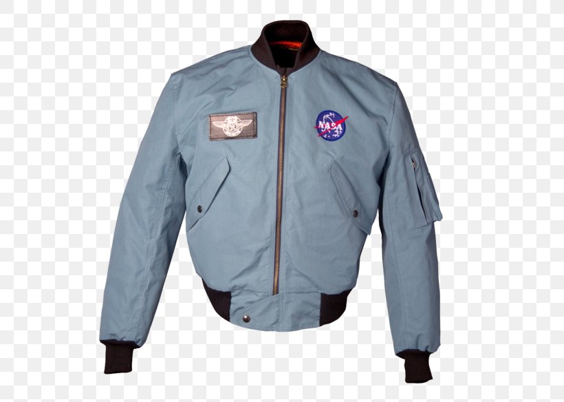 Flight Jacket Hoodie Alpha Industries Nasa MA 1 Bomber MA-1 Bomber Jacket, PNG, 584x584px, Jacket, Alpha Industries, Blue, Clothing, Electric Blue Download Free