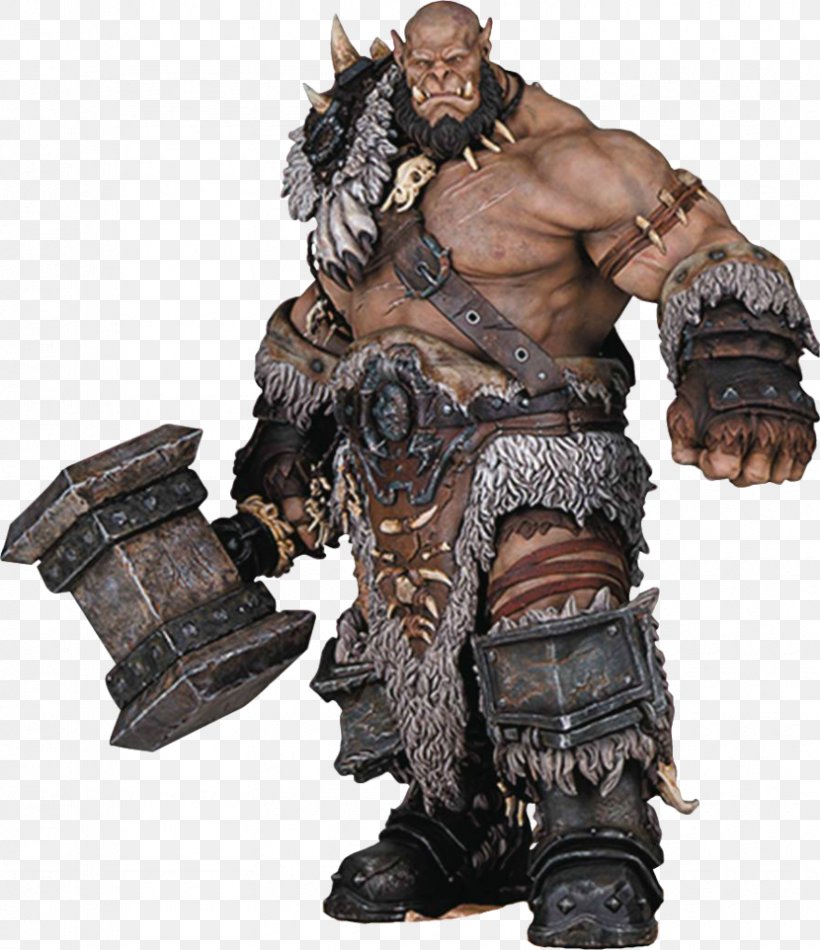 Orgrim Doomhammer World Of Warcraft Figurine Azeroth Statue, PNG, 830x962px, Orgrim Doomhammer, Action Figure, Armour, Azeroth, Character Download Free