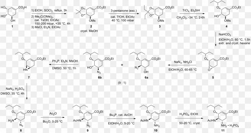 Shikimic Acid Oseltamivir Total Synthesis, PNG, 3382x1799px, Shikimic Acid, Acid, Amino Acid, Area, Base Download Free