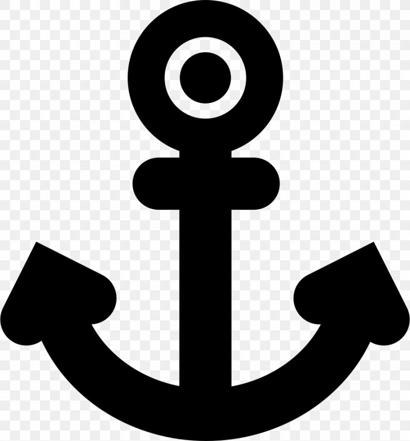 Anchor Symbol, PNG, 912x980px, Anchor, Black And White, Icon Design, Symbol, User Interface Download Free