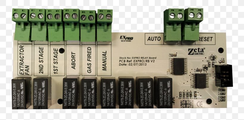 Electronics Relay Printed Circuit Board Hardware Programmer Electronic Component, PNG, 800x403px, Electronics, Capacitor, Circuit Component, Computer Component, Computer Hardware Download Free