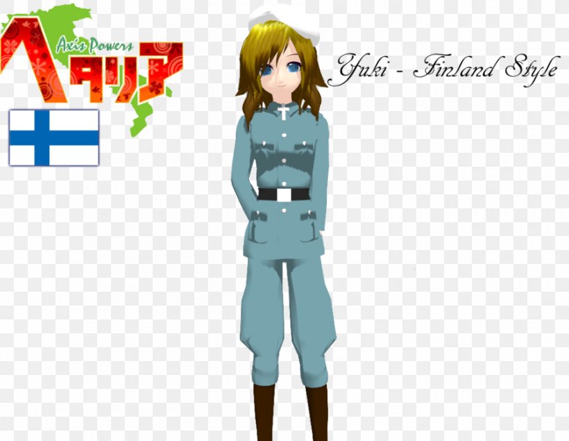 Figurine Blue Cosplay Uniform Costume, PNG, 900x698px, Watercolor, Cartoon, Flower, Frame, Heart Download Free