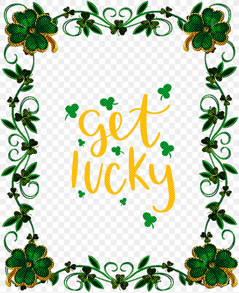 Get Lucky Saint Patrick Patricks Day, PNG, 2451x3000px, Get Lucky, Holiday, Leprechaun, Patricks Day, Picture Frame Download Free