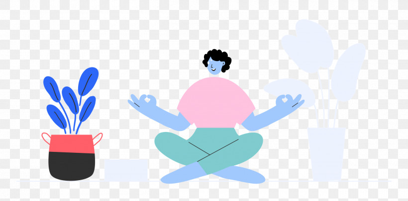 Meditating At Home Rest Relax, PNG, 2500x1235px, Rest, Behavior, Cartoon, Hm, Human Download Free