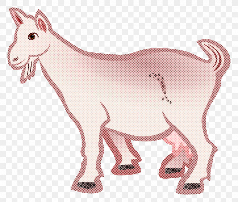 Pink Animal Figure Cartoon Tail Wildlife, PNG, 2400x2034px, Pink, Animal Figure, Cartoon, Sticker, Tail Download Free