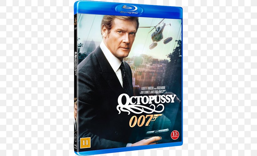 Roger Moore Octopussy James Bond Blu-ray Disc Film, PNG, 500x500px, Roger Moore, Actor, Bluray Disc, Dvd, Eon Productions Download Free