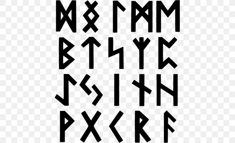 Runes Celts Ornament Viking Scandinavia, PNG, 500x500px, Runes, Area, Black, Black And White, Brand Download Free