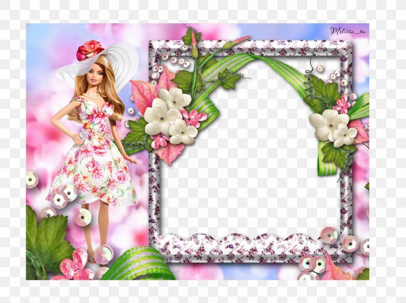 Barbie Picture Frame Doll Clip Art, PNG, 1892x1416px, Watercolor, Cartoon, Flower, Frame, Heart Download Free