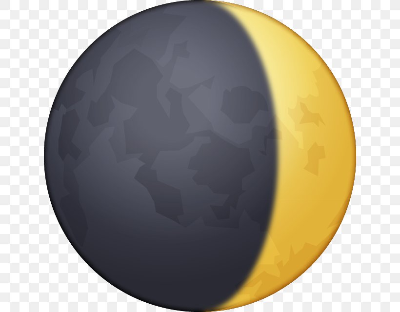 Lunar Phase Moon Emoji Crescent, PNG, 640x640px, Lunar Phase, Black Moon, Crescent, Discord, Eerste Kwartier Download Free