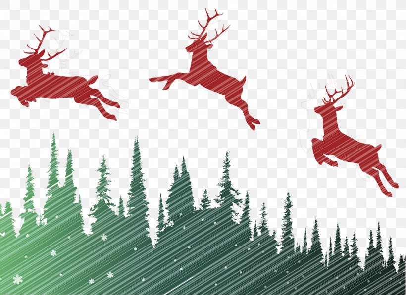 Reindeer Text Graphic Design Christmas Ornament Illustration, PNG, 2356x1713px, Reindeer, Christmas, Christmas Decoration, Christmas Ornament, Deer Download Free